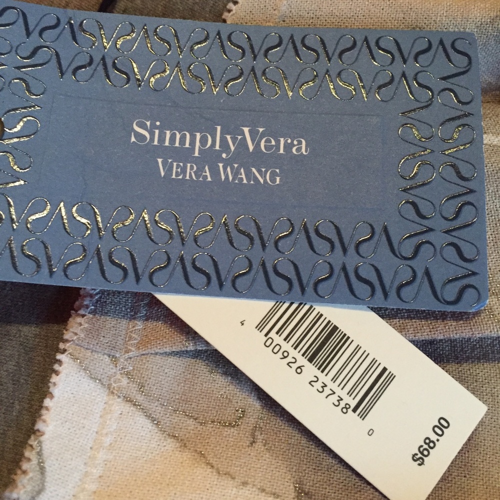 *sold* SIMPLY VERA Gray Forever Floral Dress NWT - Picture 8 of 8